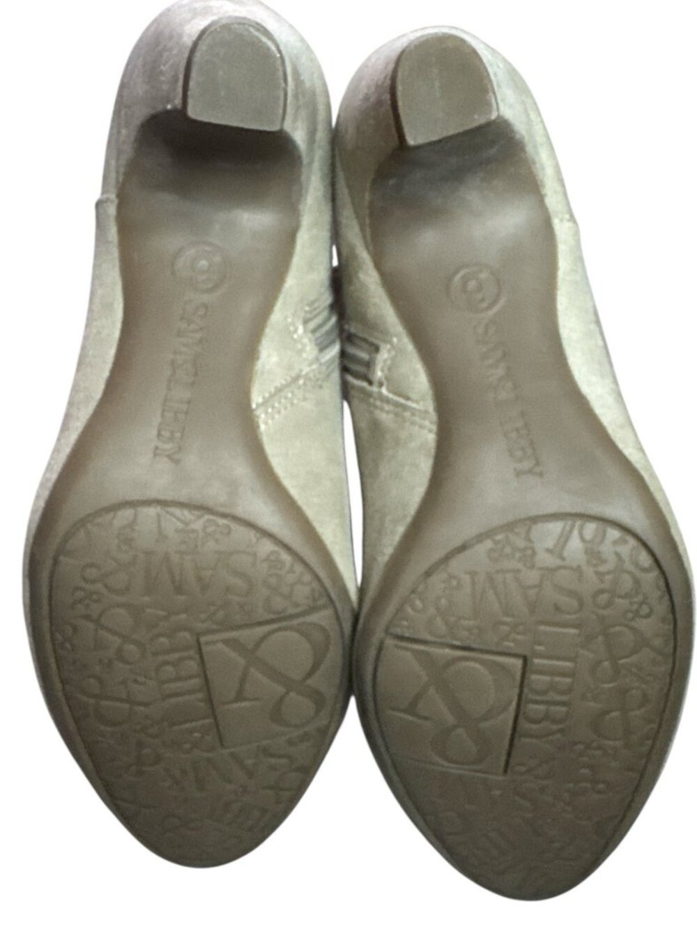 Sam & Libby Women Faux Suede Ankle Bootie Tan Size 6 - Picture 8 of 8